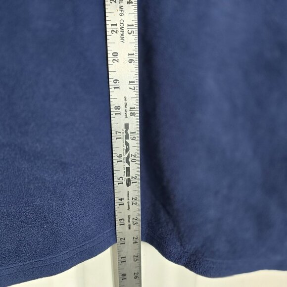 Champion 1/2 Snap‎ Pullover Fleece Jacket Medium Men's Blue Red Long Sleeve - Picture 4 of 10